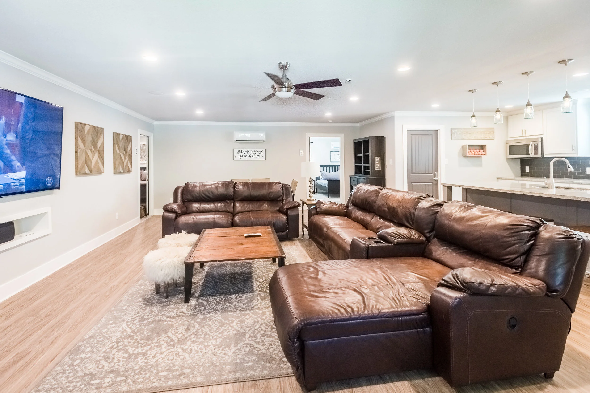 Turn the game on, watch your family’s favorite movie, and chillax on the couch!