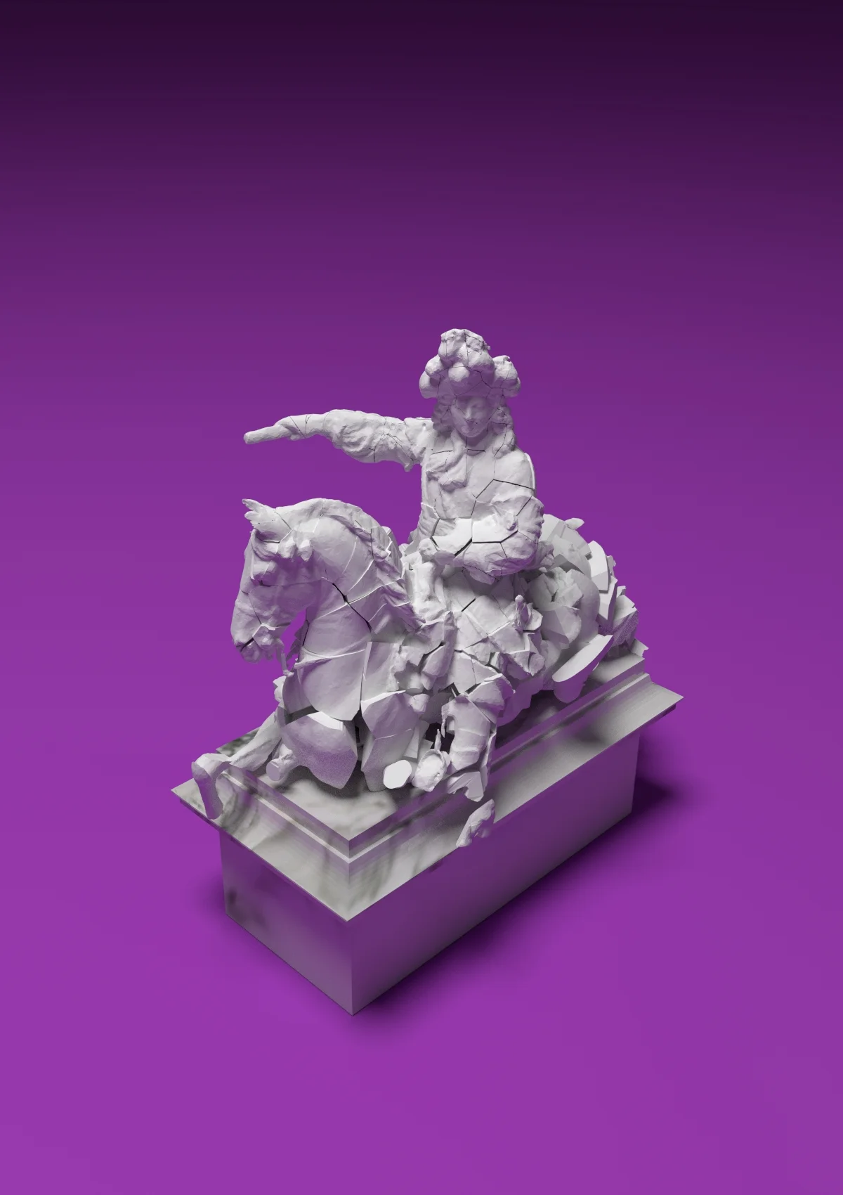 Power Comes With Feet Of Clay (Louis XIV) , Digital Print, 19 x 27 inches, 2015