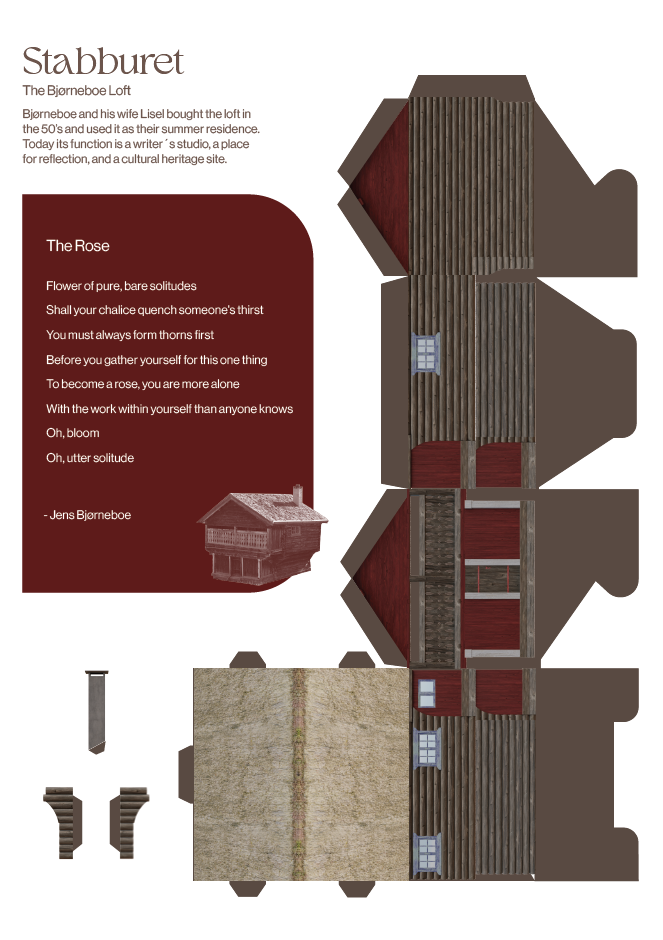 Staburret Paper foldable, digital print, 21x 29 cm, 2025 