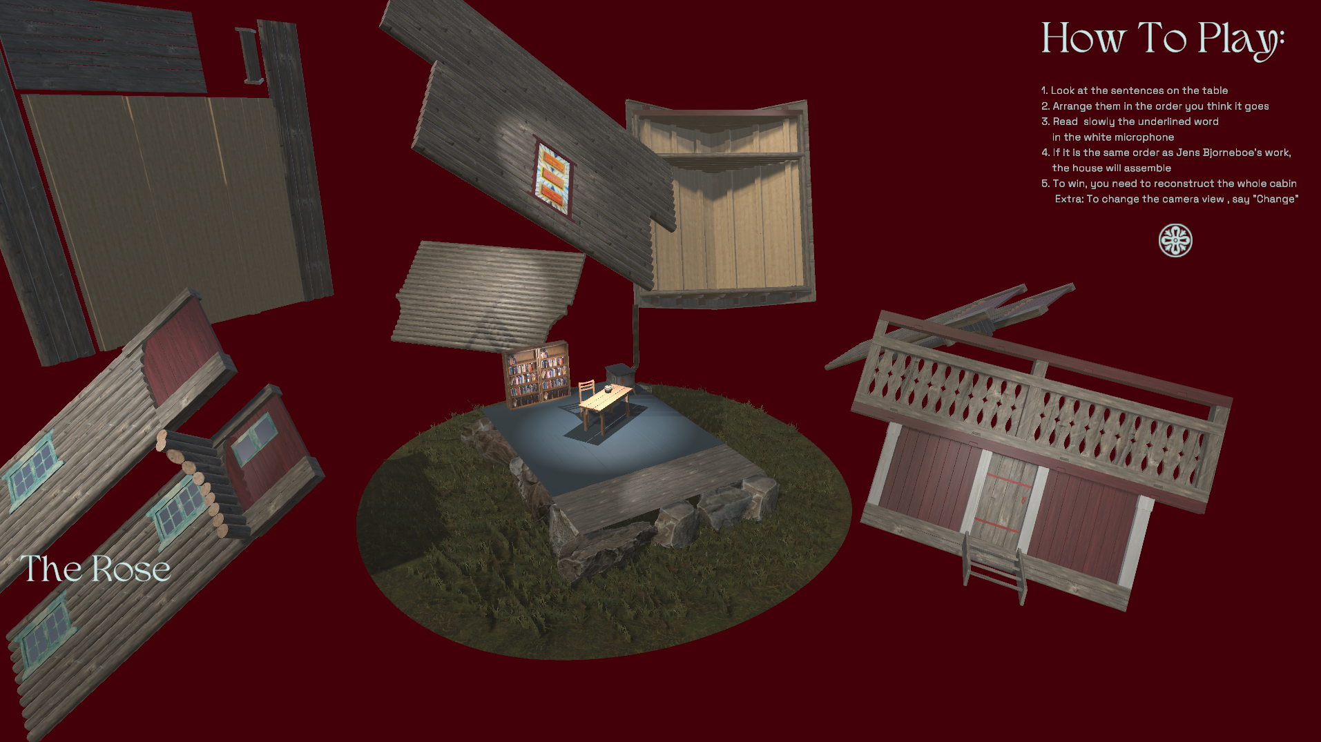 The Rose, voice-activated live simulation, 1920 x 1080, 2025