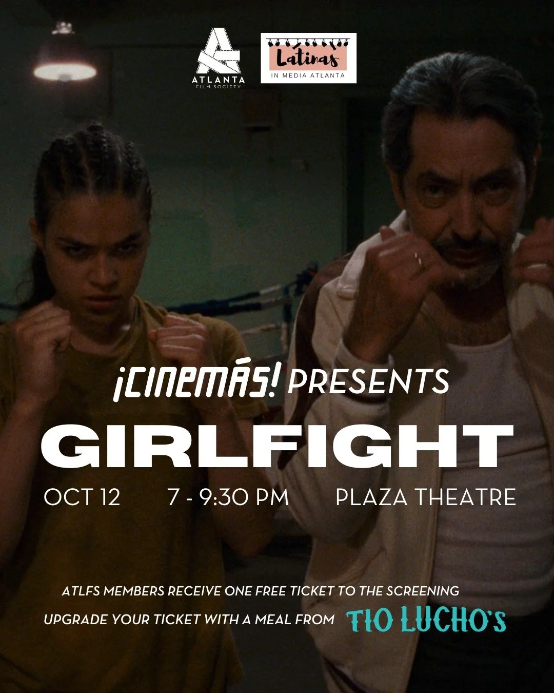 On Sunday, October 12th at the Plaza Atlanta, the Atlanta Film Society is pleased to announce the screening of GIRLFIGHT, directed by Karyn Kusama.🥊 Celebrating its 25th Anniversary, Girlfight is featured as this year's ATLFS &iexcl;CINEM&Aacute;S! 