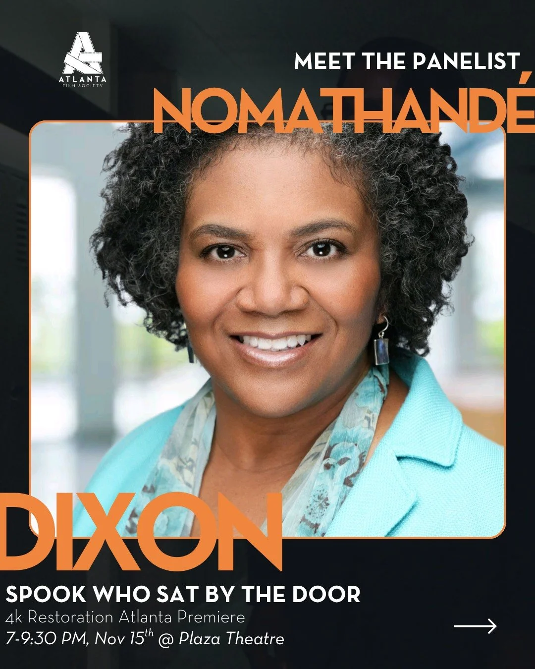 On Saturday, November 15th at the Plaza Atlanta, The Atlanta Film Society is proud to present the Atlanta premiere of THE SPOOK WHO SAT BY THE DOOR in its glorious 4K restoration.🎞️ 

This screening will include an after-film panel discussion with p