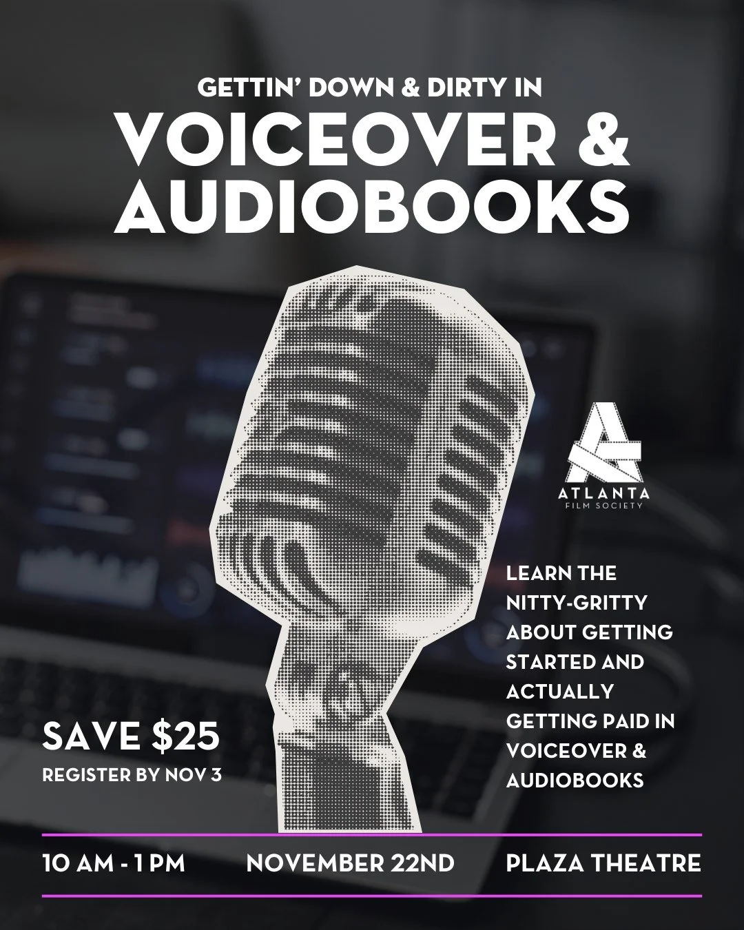 Early Bird Discount Ends TODAY for Gettin' Down &amp; Dirty in Voiceover &amp; Audiobooks! 🎙️ Learn from renowned voice actor Bob Carter, the nitty-gritty about getting started and actually getting paid in Voiceover &amp; Audiobooks! For details, in