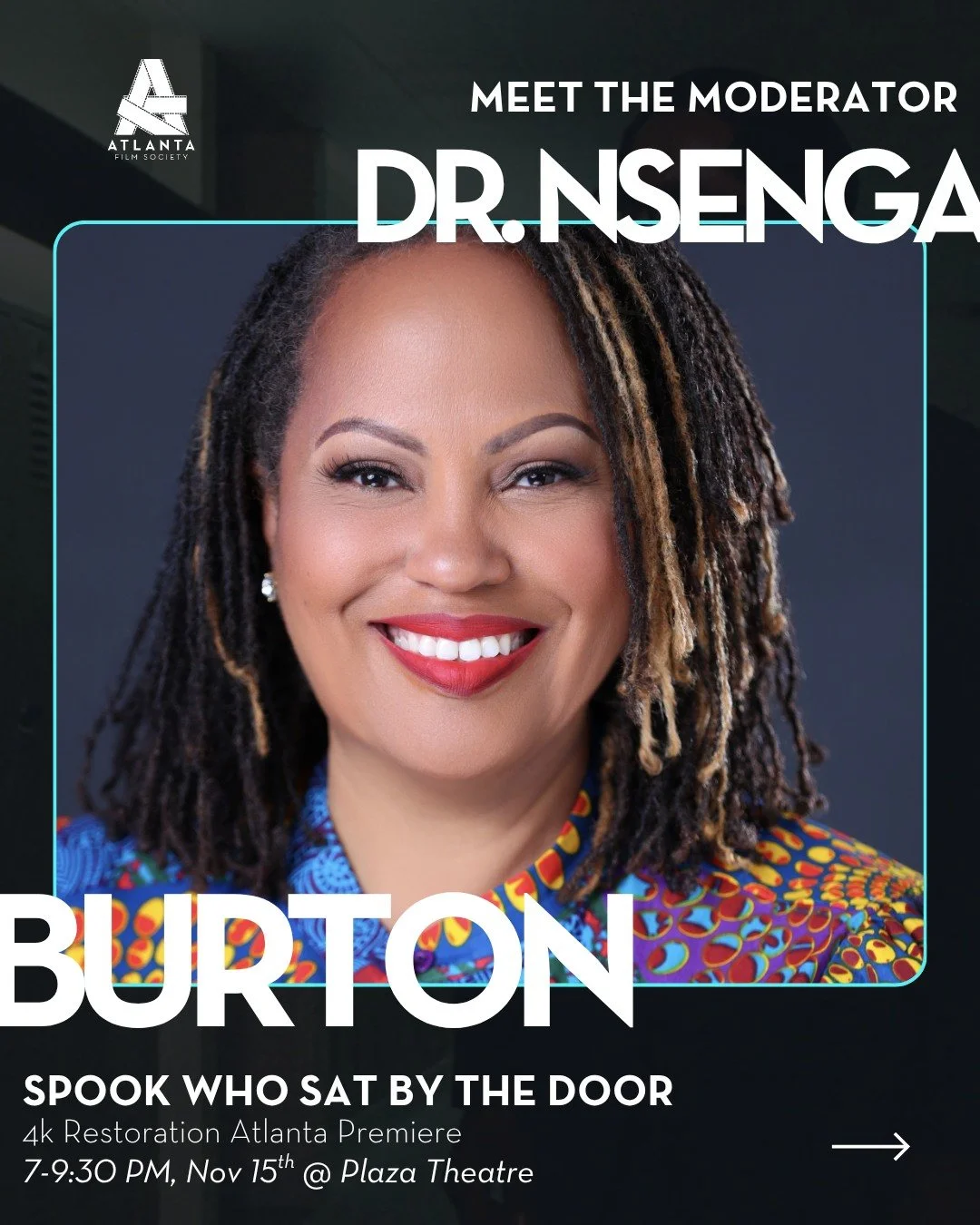 This Saturday, at the @PlazaAtlanta, The Atlanta Film Society is proud to present the Atlanta premiere of THE SPOOK WHO SAT BY THE DOOR in its glorious 4K restoration.🎞️ 

This screening will be followed by an after-film panel discussion featuring t