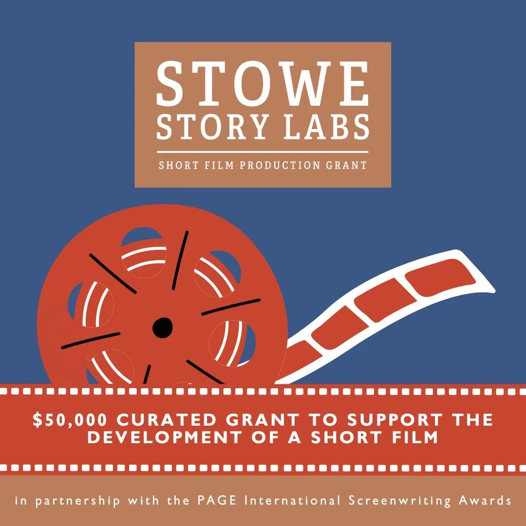 Applications are open for the Stowe Story Labs $50,000 Short Film Production Grant. Developed in partnership with the PAGE International Screenwriting Awards, and working with partners including ARRI, the Galway Film Fleadh, Seed&amp;Spark, the Sidew