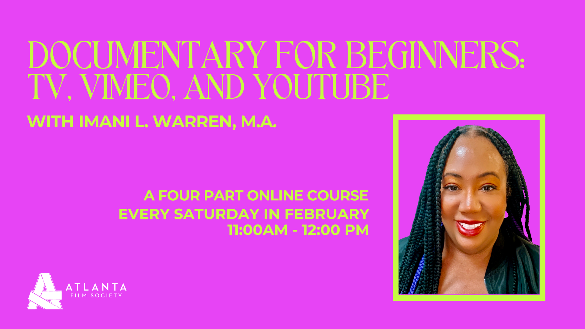 Documentary for Beginners: TV, Vimeo, and YouTube (Online Course)