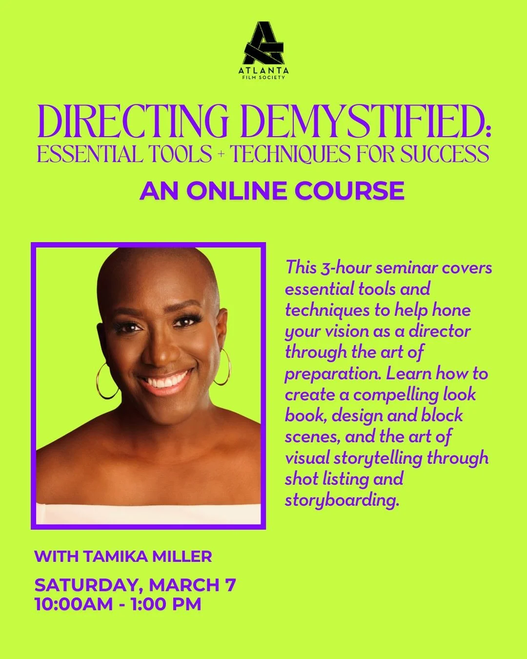 New Class Announced: Directing Demystified: Essential Tools + Techniques For Success (Online Course) 🎥 Learn how to create a compelling lookbook, design and block scenes, and the art of visual storytelling through shot listing and storyboarding.🎬 F