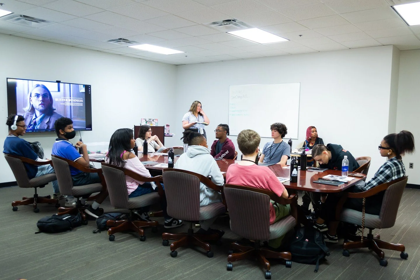 If you have a rising 9th-12th grader in your life who is interested in the film &amp; entertainment industry, 🎬 then watch this! 💯 For CineCamp ATL 2026 details, including scholarship opportunities, click the🔗 in our bio! 🎞️ #atlfs #cinecampatl #