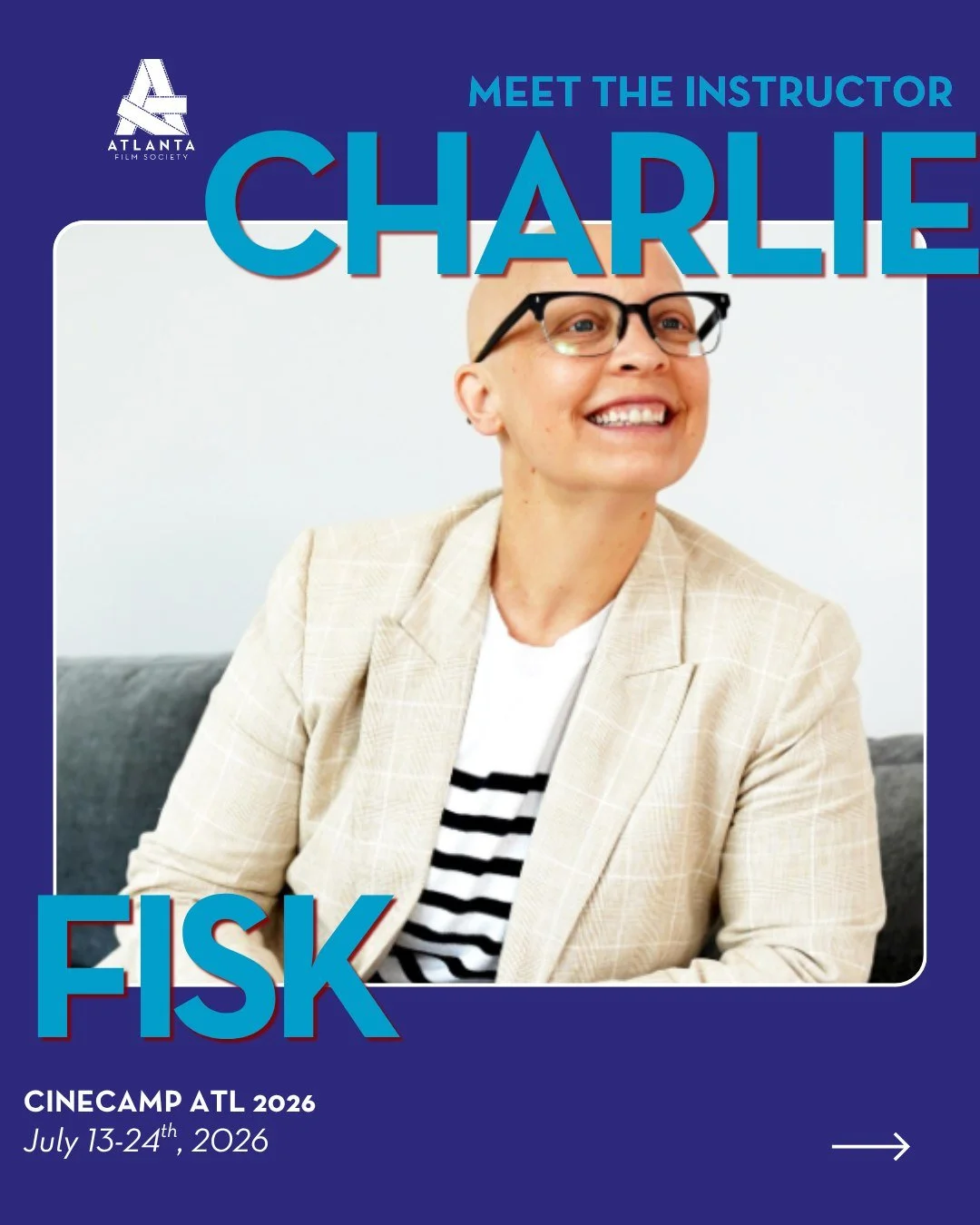 Meet CineCamp ATL 2026 instructor, Charene "Charlie" Fisk! 🎥 🎞️ 

CineCamp ATL sold out, but you can join our waitlist by visiting atlantafilmsociety.org/cinecamp-atl or comment "cinecamp" to receive a DM!🍑🎬#ATLFS #ATL #IndieF