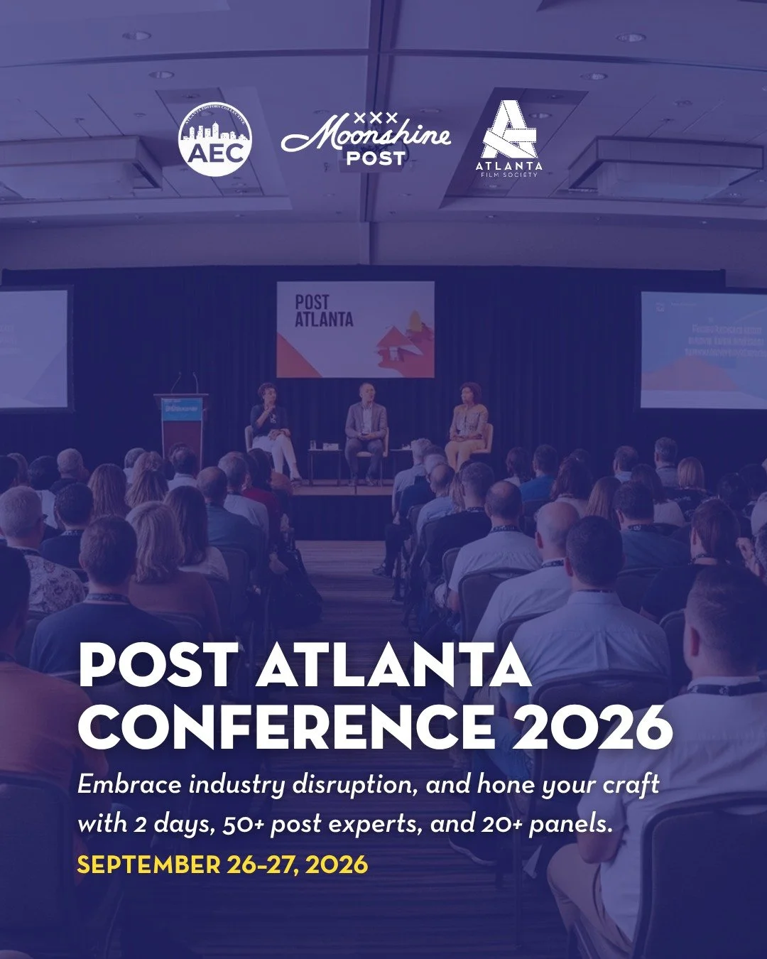 The Post Atlanta Conference is more than a conference &mdash; it&rsquo;s a movement to connect, educate, and elevate the next generation of creatives shaping the future of visual storytelling. 🎞️🎥

For details, visit www.atlantafilmsociety.org/upco