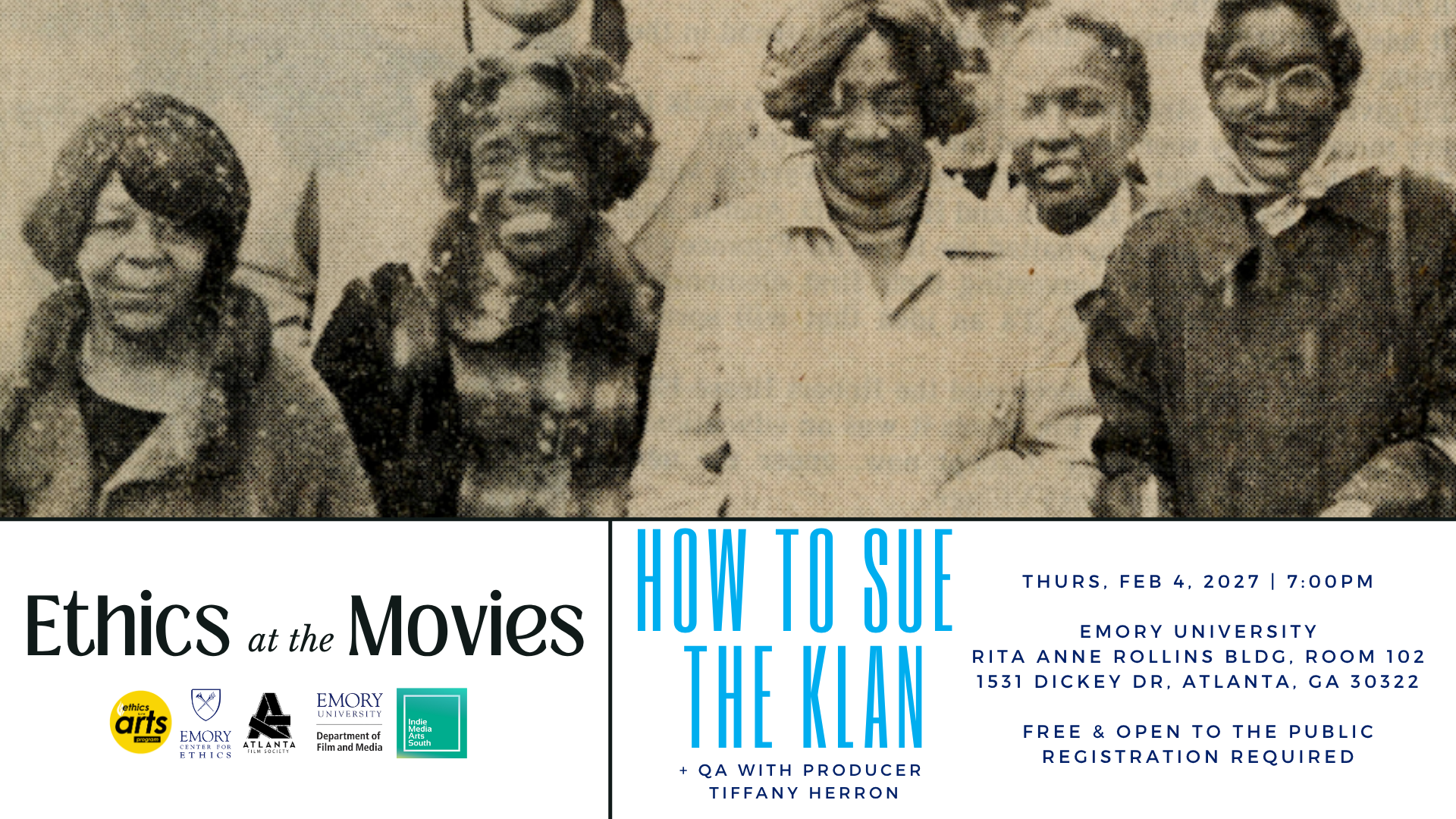 Spring Ethics @ the Movies - HOW TO SUE THE KLAN