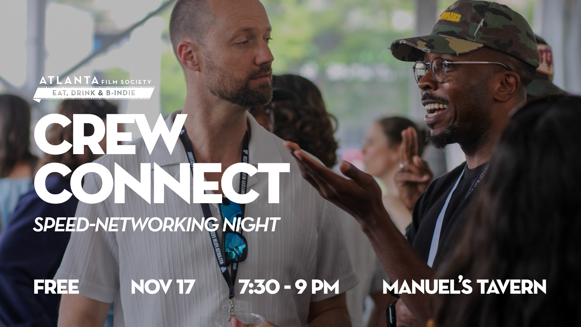 Eat, Drink &amp; B-Indie: Crew Connect (Speed-Networking Night)
