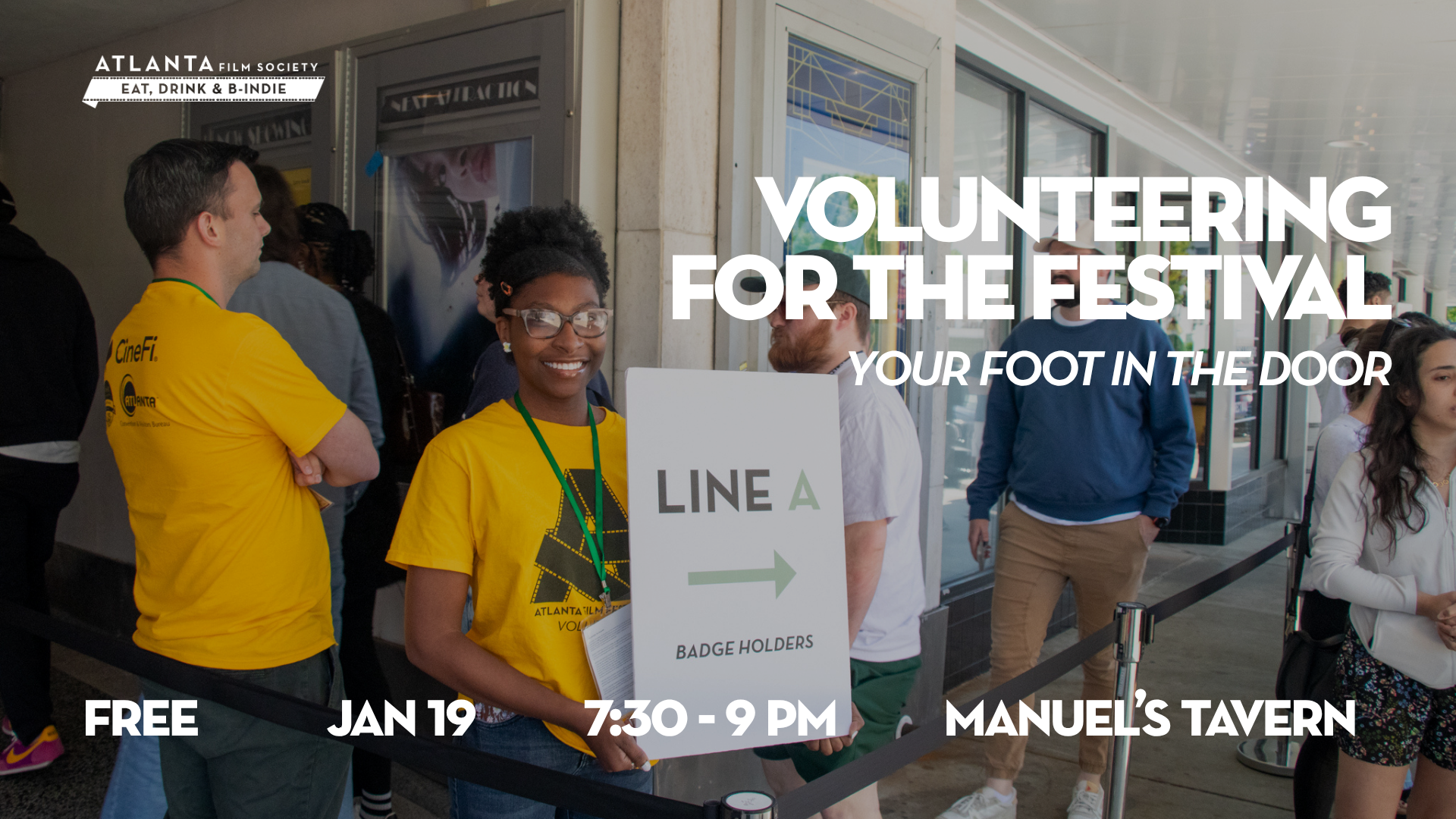 Eat, Drink &amp; B-Indie: Volunteering for the Festival — Your Foot in the Door