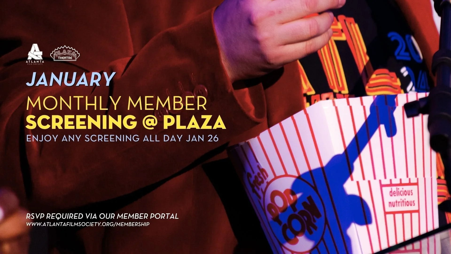 FREE MONTHLY MEMBER SCREENINGS: January 2027