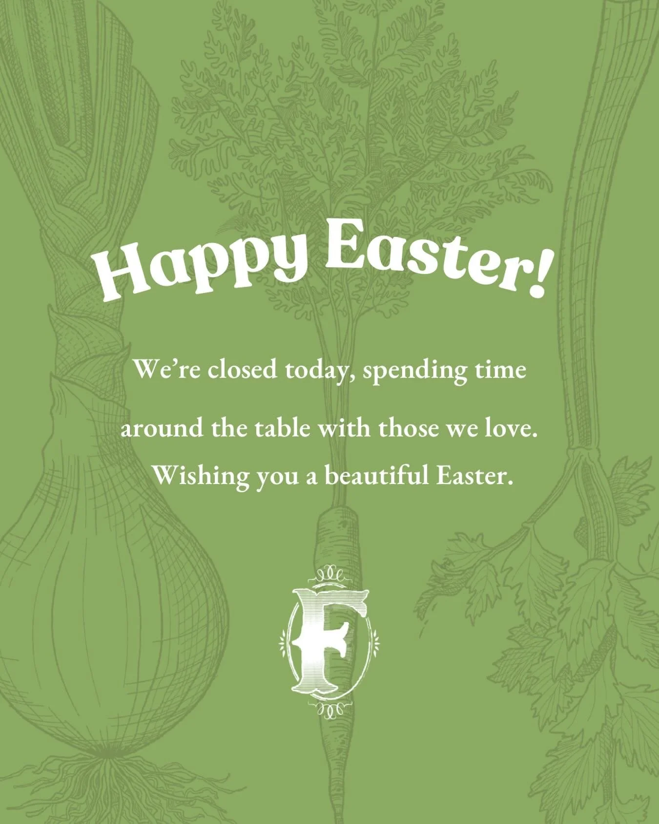 From our Fermentation Farm family to yours&mdash;Happy Easter! 
May your day be full of good food and good company.