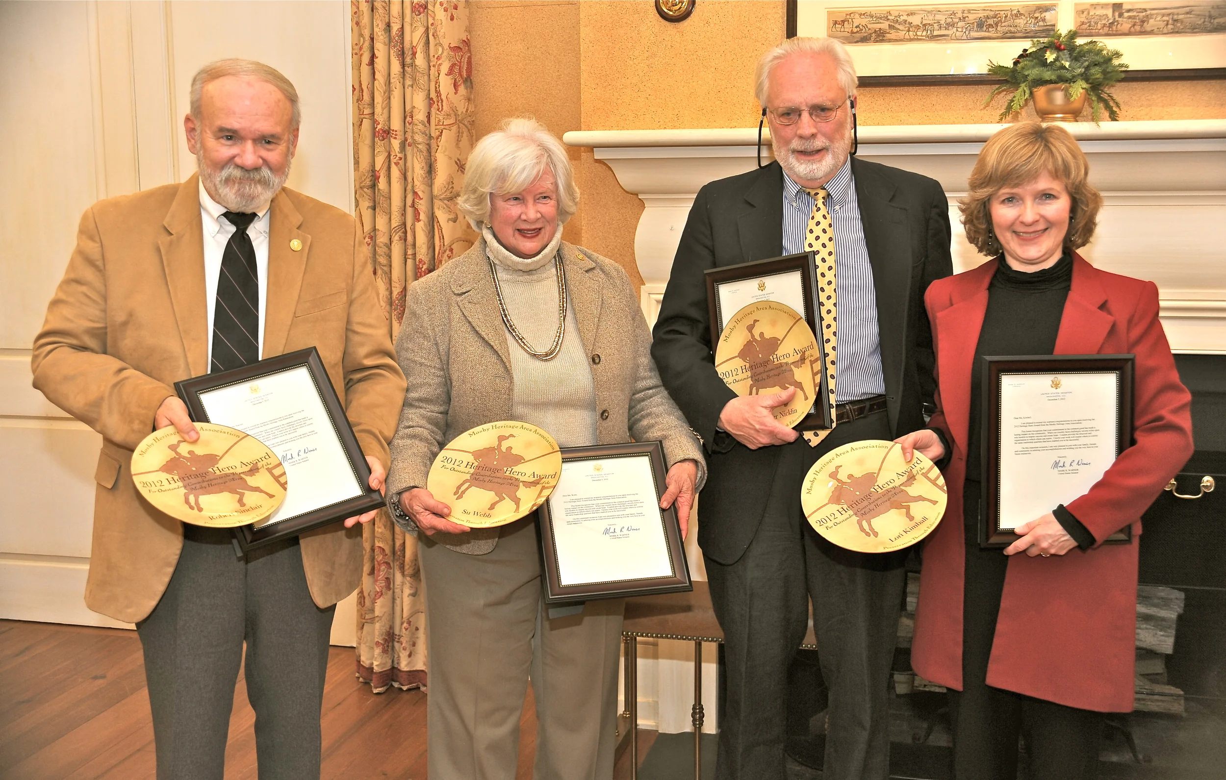 From left: Bob Sinclair, Su Webb, Walter Nicklin, Lori Kimball