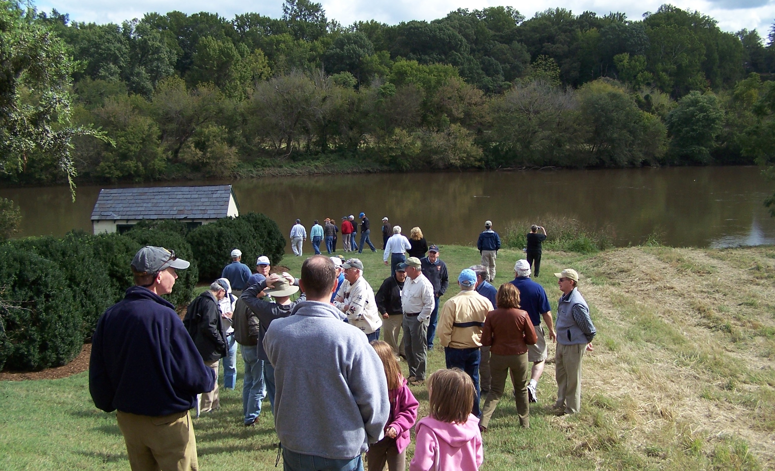  Going down to the Rappahannock River on a conference field trip. 