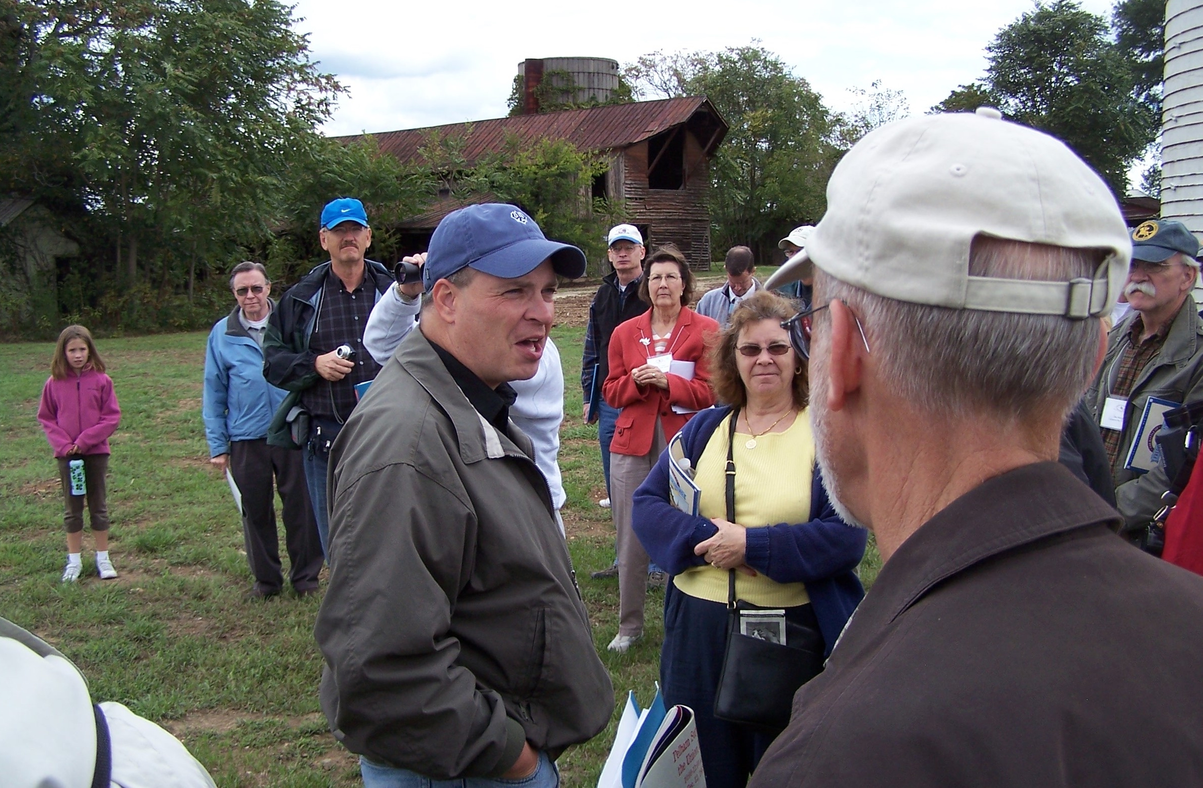  National Park Service historian Frank O'Reilly chills his audience with details of the Slaughter Pen at Frederickburg. 