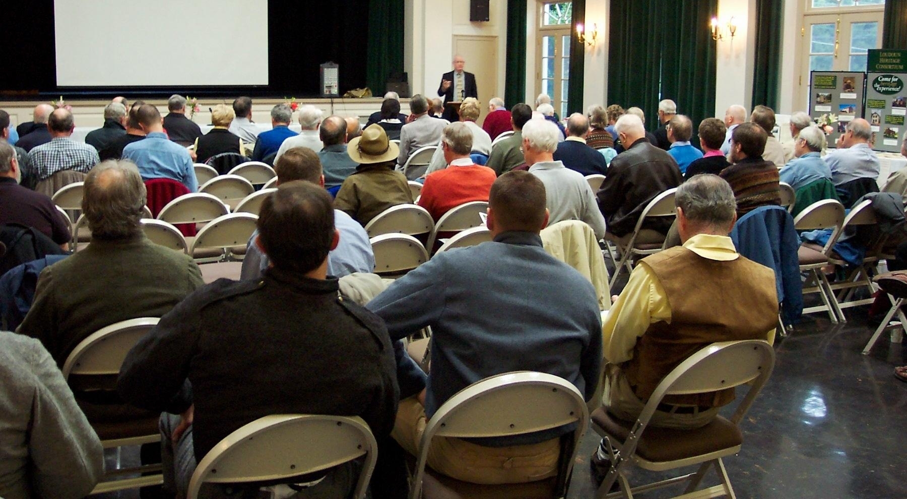  Horace Mewborn addresses conference. 