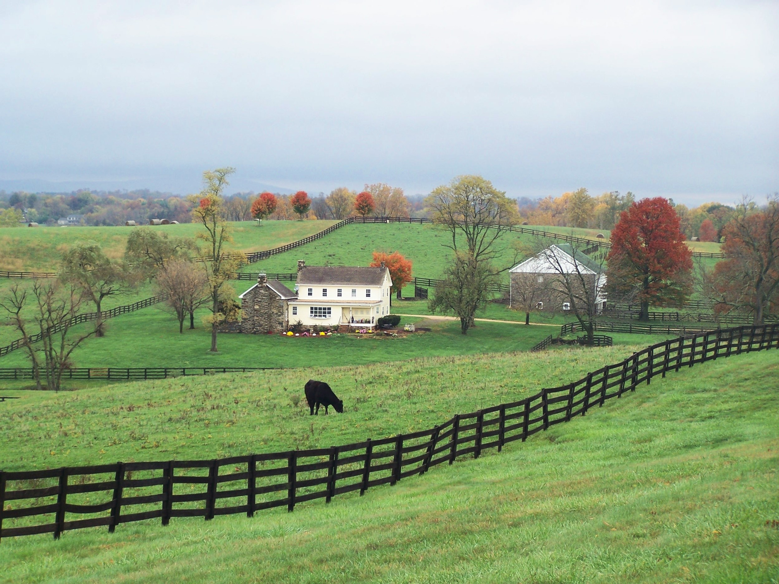 Just a mile over the mountain from the Selma development is this beautifully preserved farm.