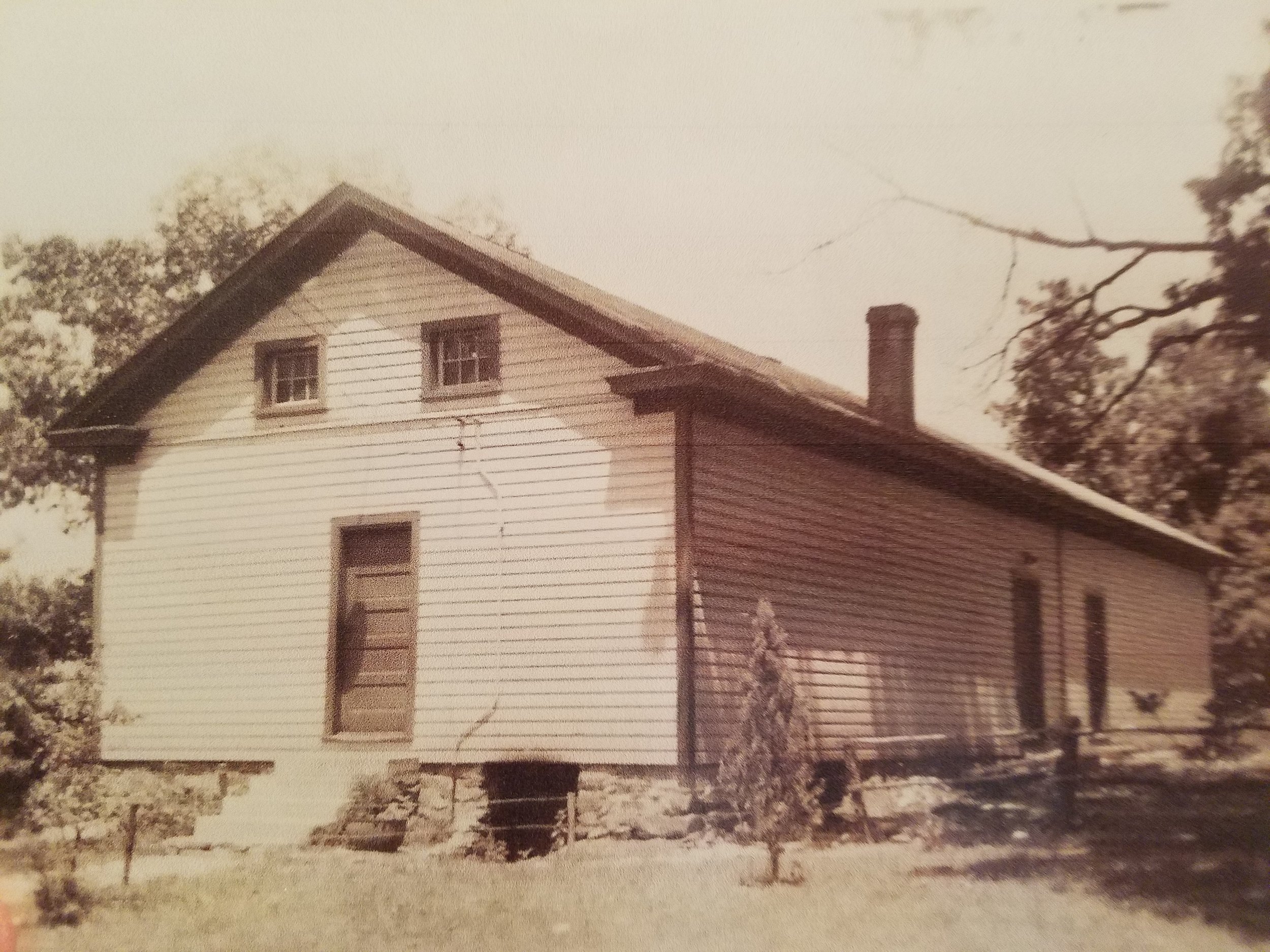 The historic Willisville schoolhouse