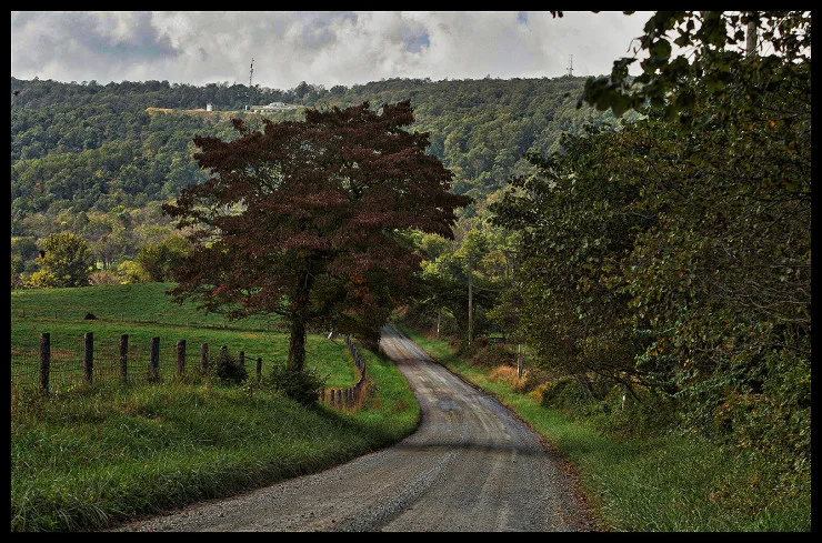 Western Loudoun’s historic dirt road known as Trappe Road outside of the Village of Bloomfield. (Photo by Douglas Graham/WLP)