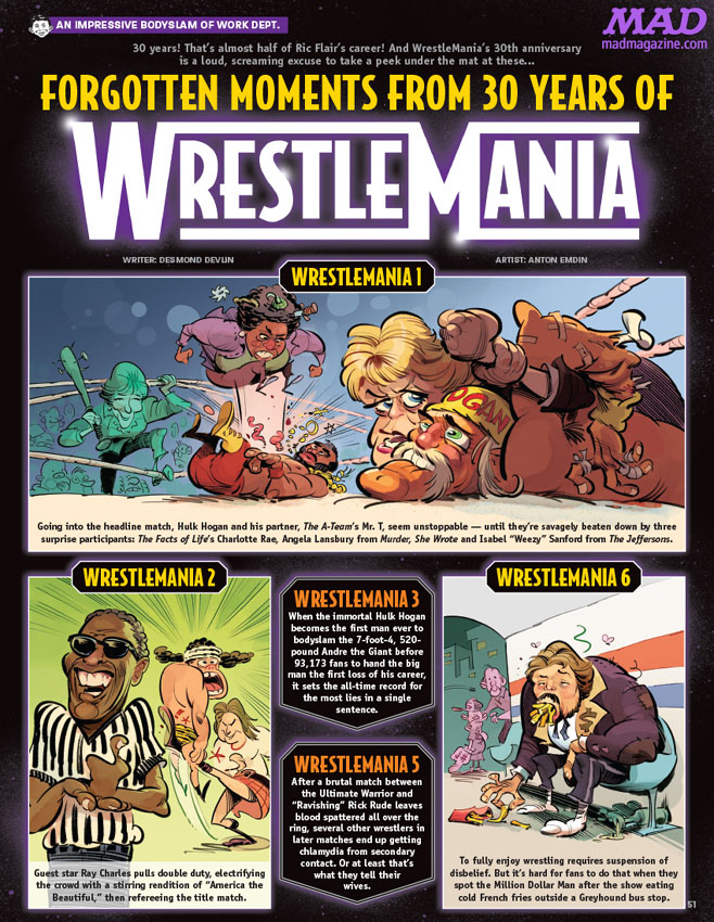 Wrestlemania -- drawn by Anton Emdin. © E.C. Publications 2014. All Rights Reserved.