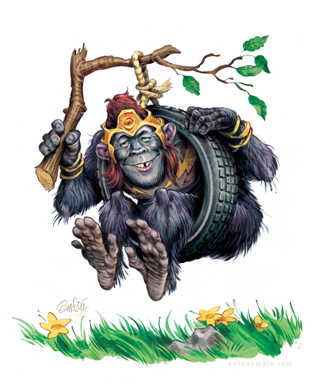 MAD Flash Grodd variant cover -- drawn by Anton Emdin. © E.C. Publications 2014. All Rights Reserved.