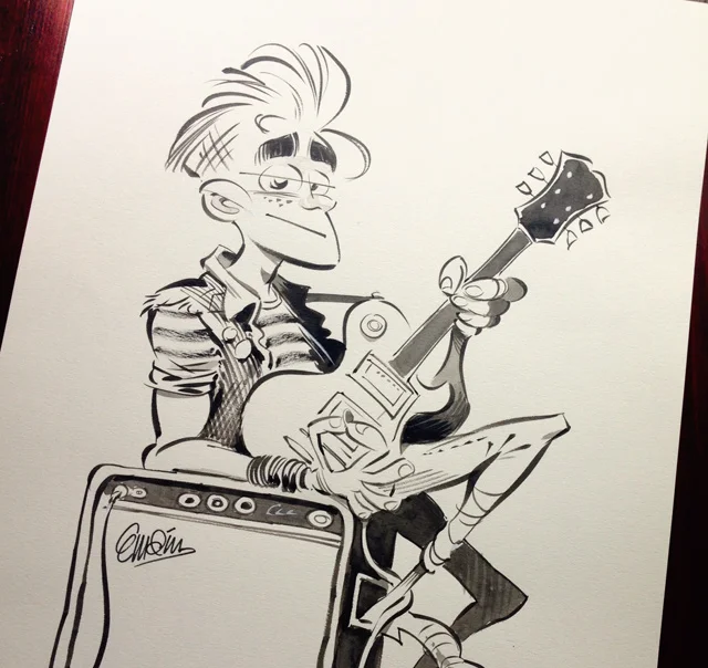 Archie #8 Variant cover (inks) by Anton Emdin, 2016. All rights reserved.