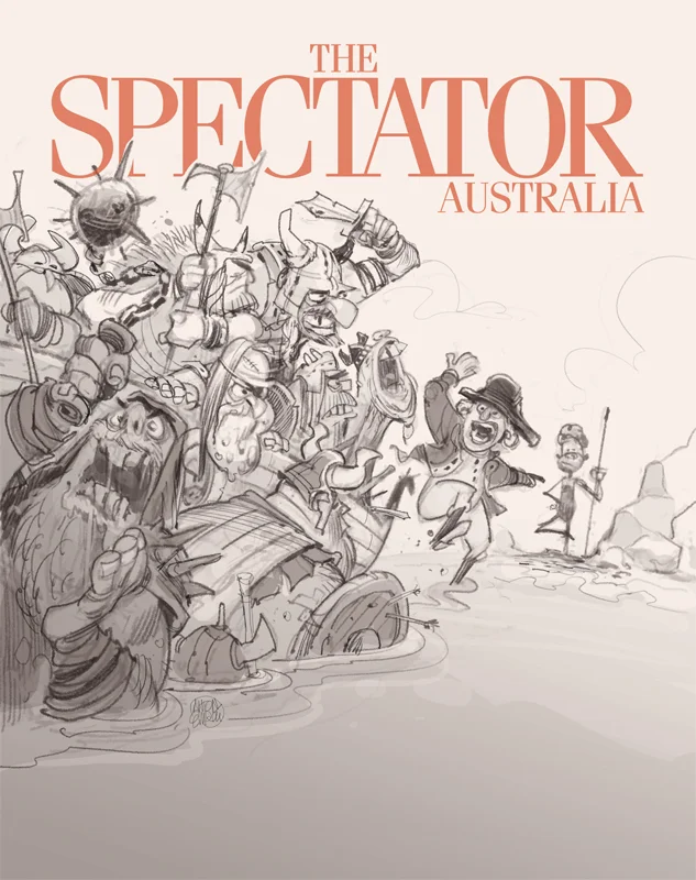 Invasion! ( Sketch). Cover art for The Spectator -- Illustration © Anton Emdin 2016. All rights reserved.