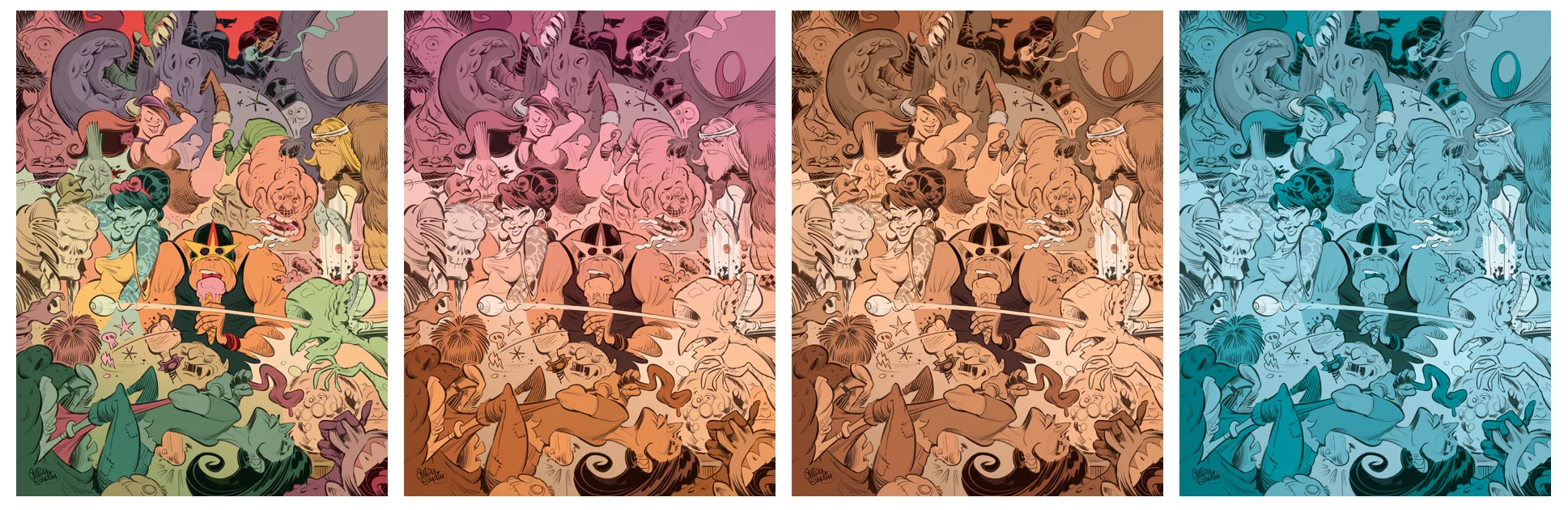 Some process: base colours, and some colour experimentation