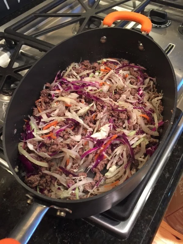 beef & cabbage stir fry