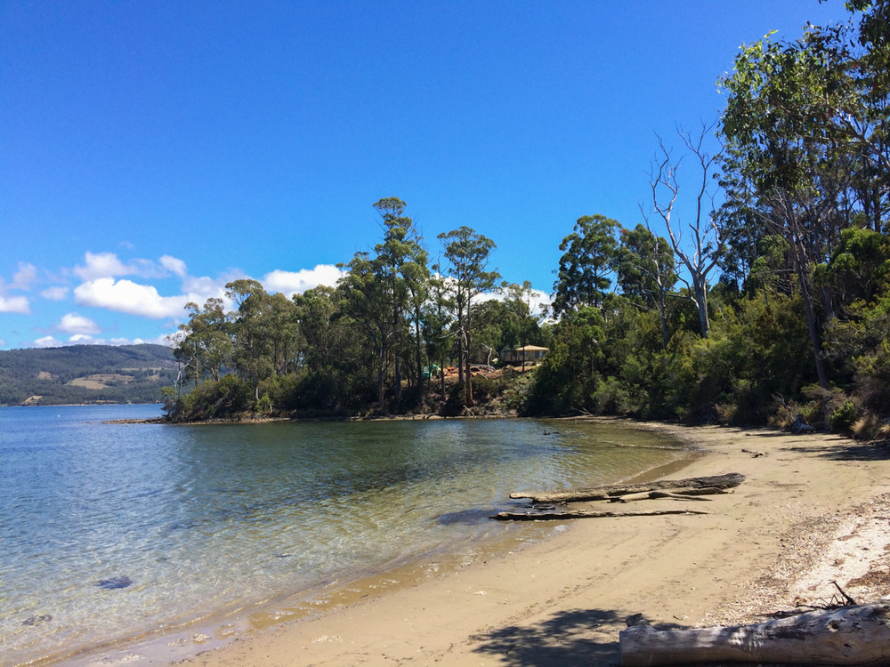  We drove down to Eggs &amp; Bacon Bay, convinced that there would HAVE to be a place to get a bacon and eggs. Nope. Sadly not. But it is a beautiful bay! 