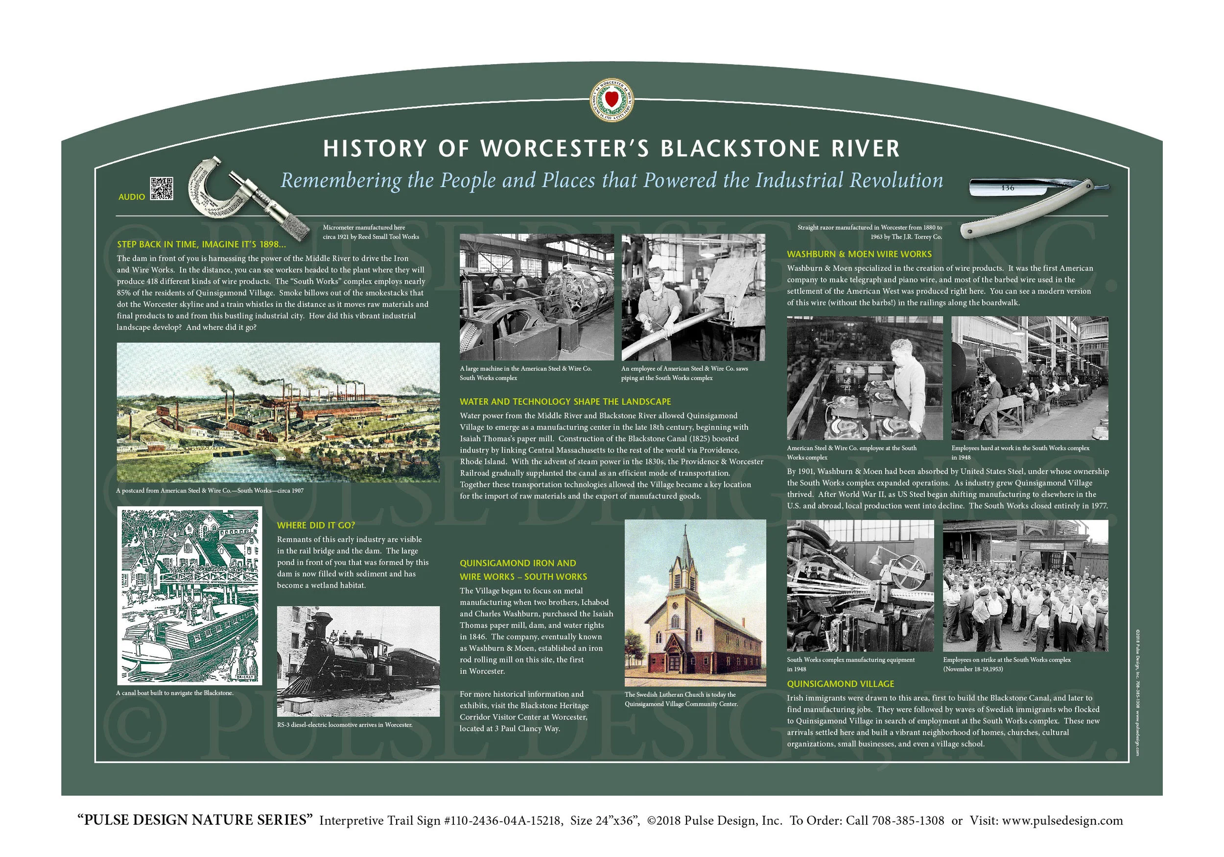 Outdoor Interpretive Signs Historic Preservation Site Educational