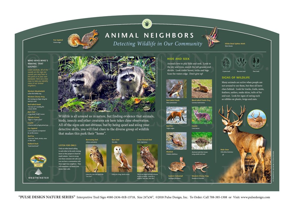 Zoo Animal Identification Signs