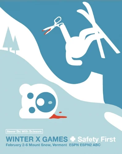 Never Ski With Scissors - Bear