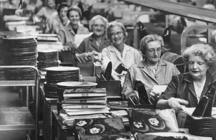 The pressing of records at EMI, 1965