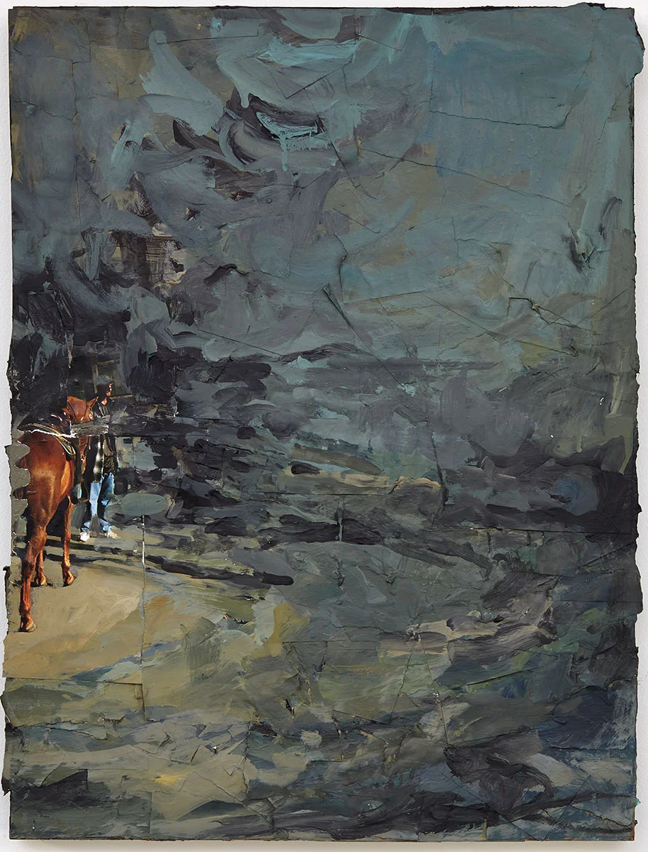 end of time V, 18x24", mixed media on panel, 2014