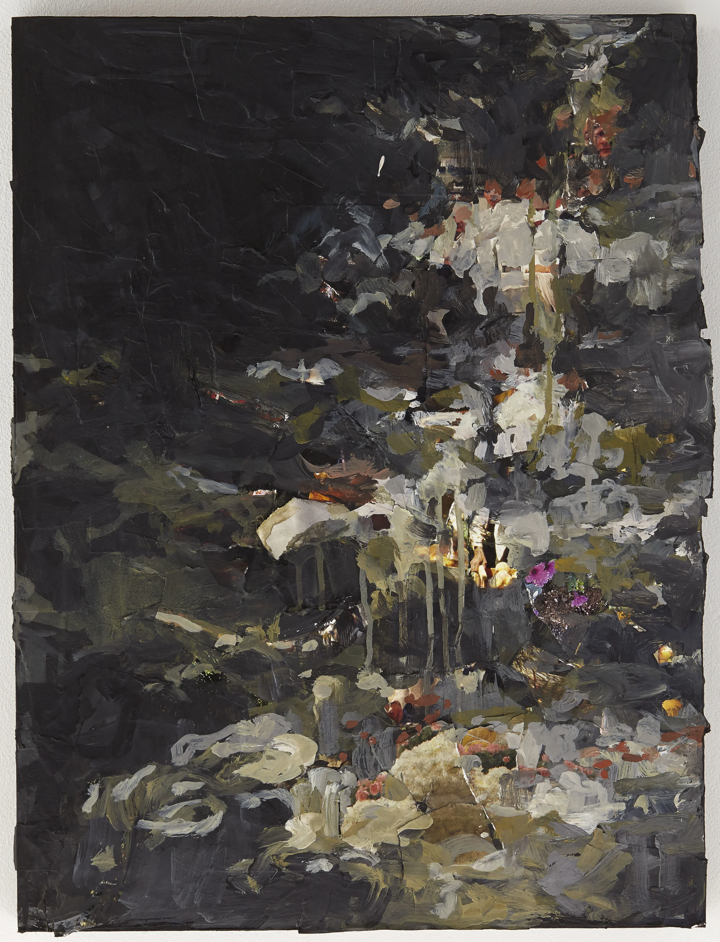 Light Dark Savaged Saved II, Mixed Media on Panel, 24x 18" 2014