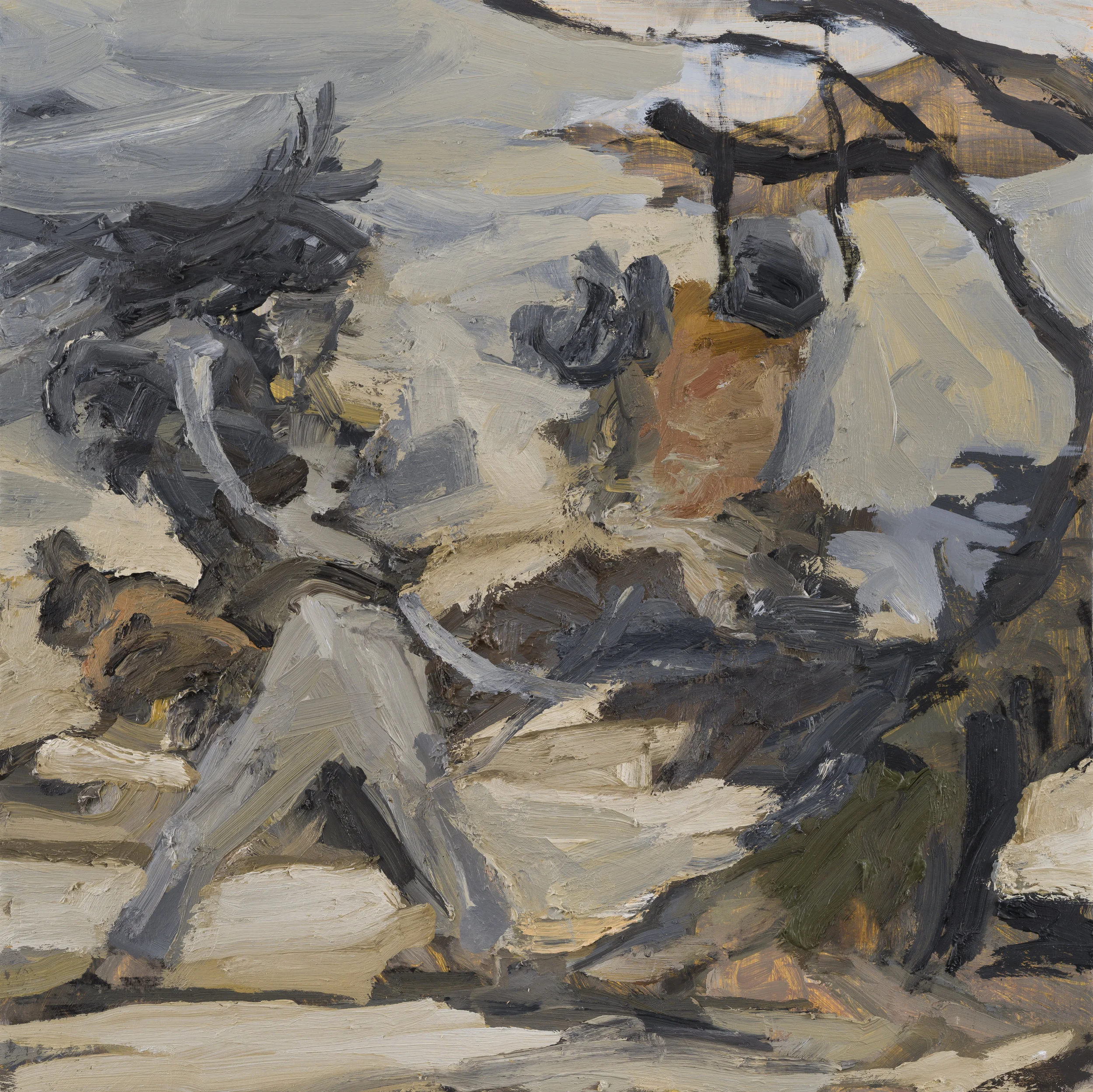 cruel day, Oil on Board, 16x 16", 2016