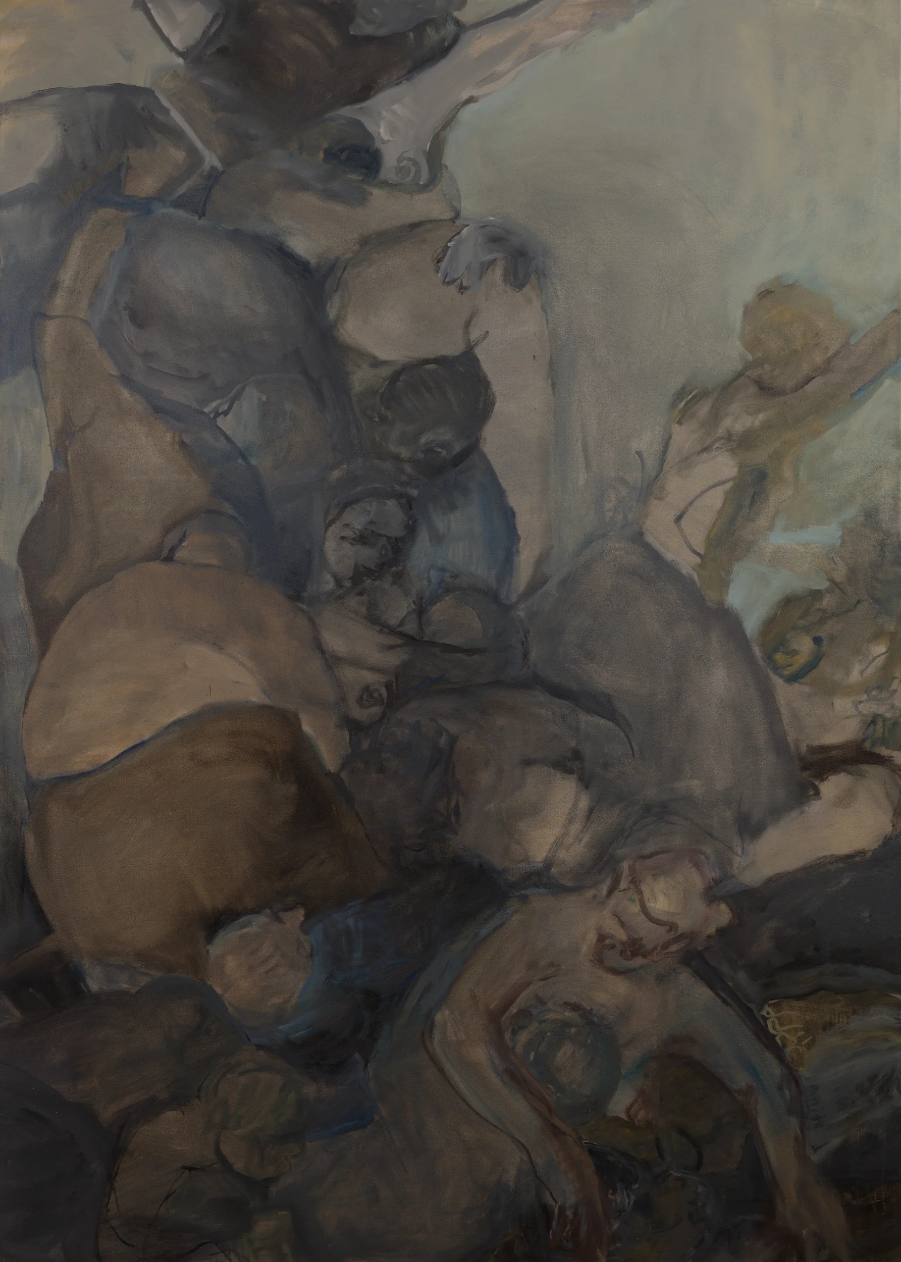 Tower, 84x 60" Oil on Canvas, 2019