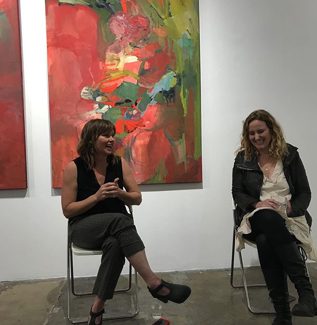 Last week of Animal Love Thyself @klowdenmann Flashback to our artist talk a little over a week ago Thank you Deb for supporting and believing in this work😘#animallovethyself #artisttalk