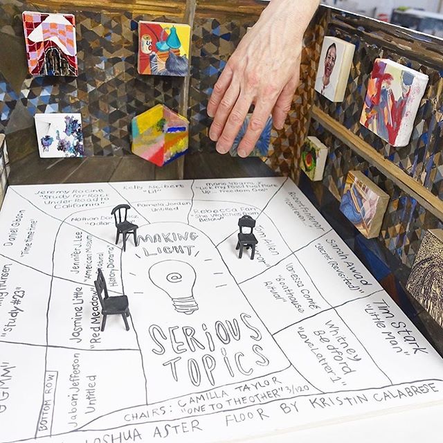 @barely_fair and @serioustopics @juliuscaesarchicago I wish I were there in person to see this tiny magic!!!! So honored to be included in this home of making light!