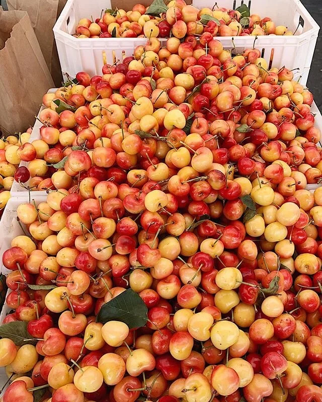 Opening Day at our seasonal Cambrian Park Farmers&rsquo; Market! We&rsquo;ll be here every Wednesday through September from 4pm to 8pm! 🍒 #uvfmtotable #farmersmarketsareessential