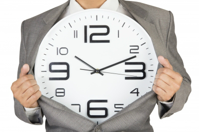 Time Management Businessman Suit Clock