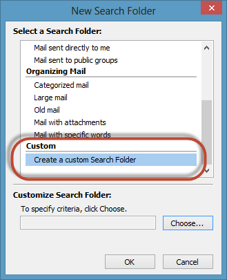 Outlook Search Folders Screenshot 4