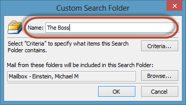 Outlook Search Folders Screenshot 5