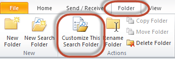 Outlook Search Folders Screenshot 9