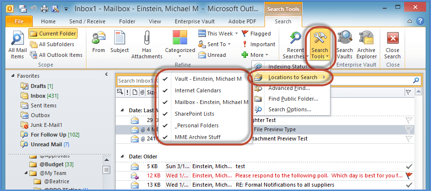 Outlook Search Tools Screenshot13