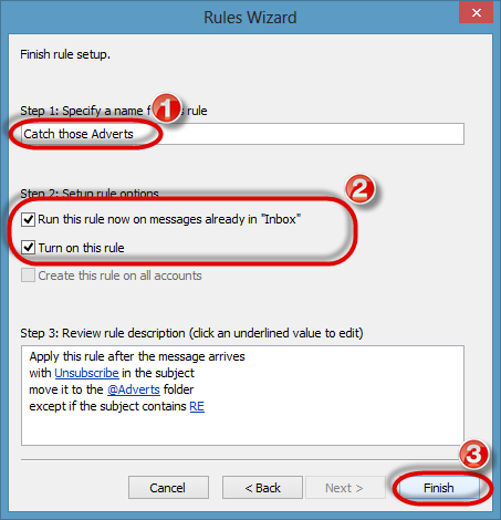 Junk Mail Rule Screenshot9